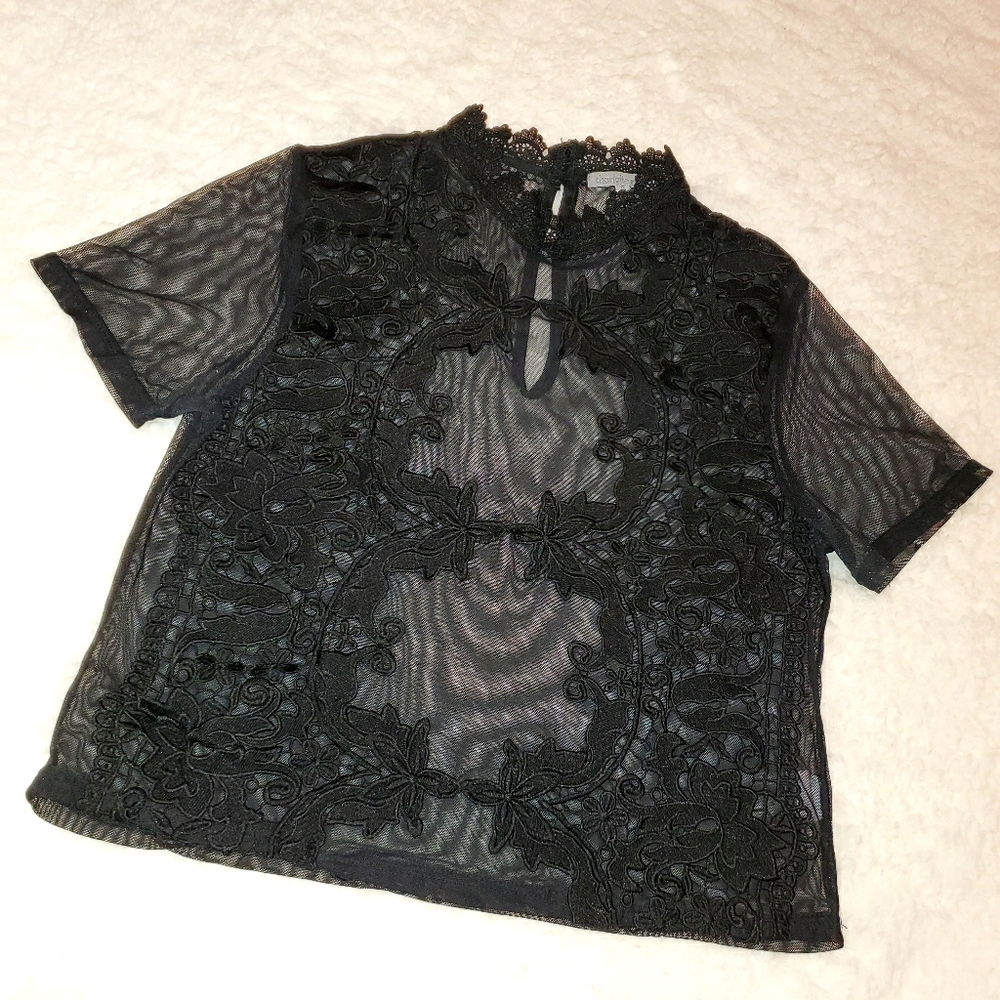 SHEER CROP TOP